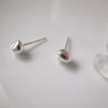 韓 925silver不規則隕石耳環