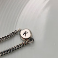 韓 925silver訂製款小圓片字母手鍊_1