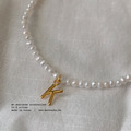 韓 訂製款字母珍珠項鍊_1