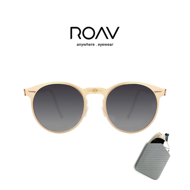 ROAV｜摺疊墨鏡 RIVIERA 8103.14.41（金框漸層灰片）