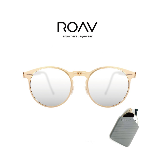 ROAV｜摺疊墨鏡 RIVIERA 8103.14.61（金框白水銀片）