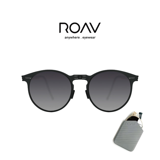ROAV｜摺疊墨鏡 RIVIERA 8103.13.41（黑框漸層灰片）