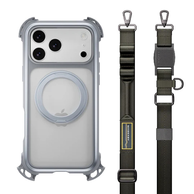 MAGEASY iPhone 17系列 Odyssey Ultra M 終極防摔磁吸支架掛繩手機殼