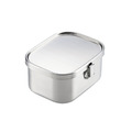 【日本相澤工房 AIZAWA】日本製18-8不鏽鋼方形加深密封便當盒(附分隔片)-900ml_1