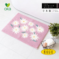 【日本OKA】日製乾度良好銀離子抗菌防臭威爾頓編織浴室地墊-45x60cm-多款可選