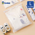 【UTOOKII】貓咪印花旅行收納夾鏈袋-L-10入