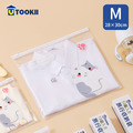 【UTOOKII】貓咪印花旅行收納夾鏈袋-M-10入