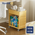 【Yeya也雅】乳酪夾心童趣風雙層兒童書櫃/書包置物櫃(附輪無隔板)-DIY_2