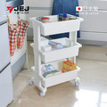 【日本JEJ ASTAGE】日製活動式收納置物三層推車