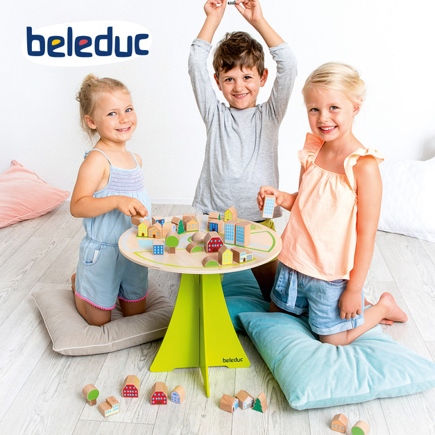【德國Hape】beleduc貝樂多 桌遊-搖擺城市JUMBO