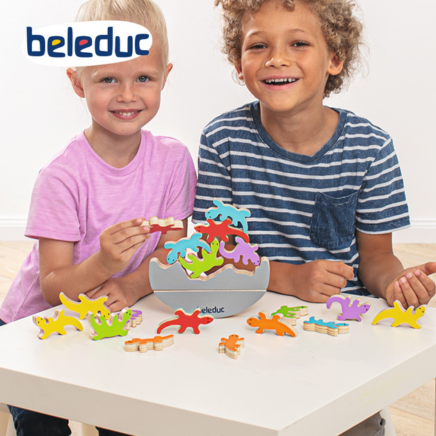 【德國Hape】beleduc貝樂多 桌遊-壁虎平衡遊戲