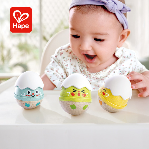 【德國Hape】不倒翁蛋殼搖鈴