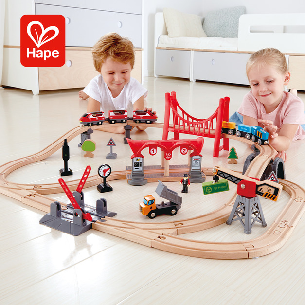 【德國Hape】忙碌的城市軌道火車組