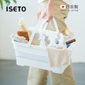 【日本ISETO】日製方形伸縮折疊式提籃/水桶-15L-多色可選