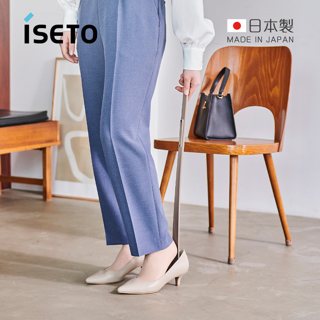 【日本ISETO】日製65cm免彎腰長鞋拔(附磁吸壁座)-多色可選