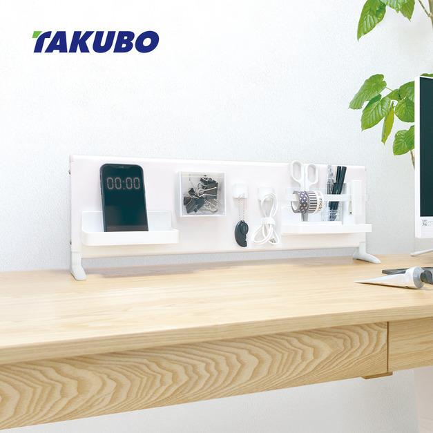 【日本田窪工業所 TAKUBO】直立式鋼製可磁吸收納壁板(低型款)-寬60cm-DIY