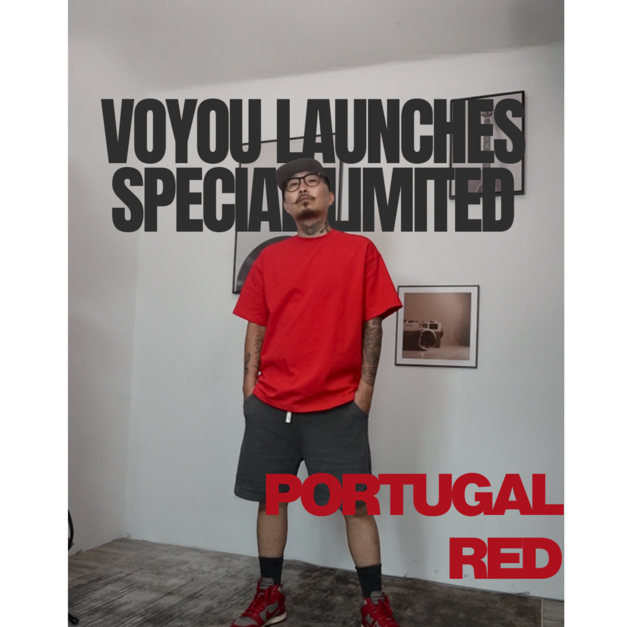 小領口重磅 T『Portugal 紅』