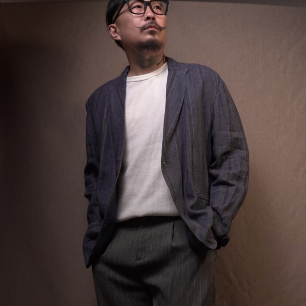 透氣亞麻西裝外套 『Unstructured Linen Jacket』