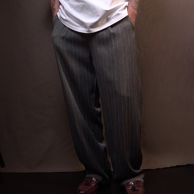 條紋西褲/Striped Dress Trousers