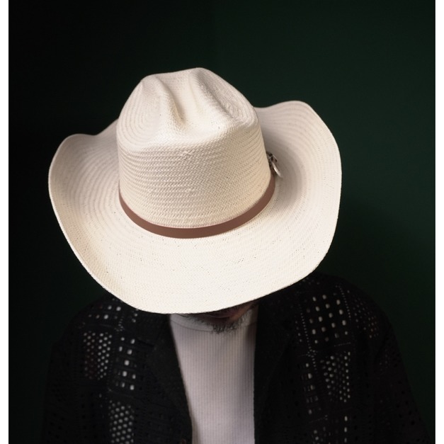 手工編織硬挺巴拿馬牛仔帽  Handwoven Panama Cowboy Hat