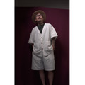 VOYOU｜亞麻線條套裝/Linen Pinstripe Set