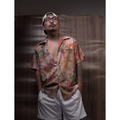 復古油畫古巴領襯衫 Vintage Art Print Cuban Collar Shirt