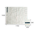 YOLI日本代購 | piatto 日系條紋大尺寸野餐墊 L尺寸 4-5人用_2