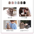 YOLI日本代購 LIZDAYS 自立直式手提化妝包 縱型收納包 拆卸網袋 刷具包 日本直送_4