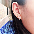 585K金｜方菱排鑽易扣耳環 JN935-1_1