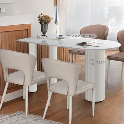 ｜法式奶油羅馬餐桌｜