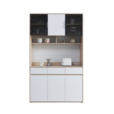 ｜奶霜4尺餐櫃(上下整組)｜