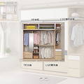 ｜奶霜7X7尺加高玻璃推門衣櫃｜_2