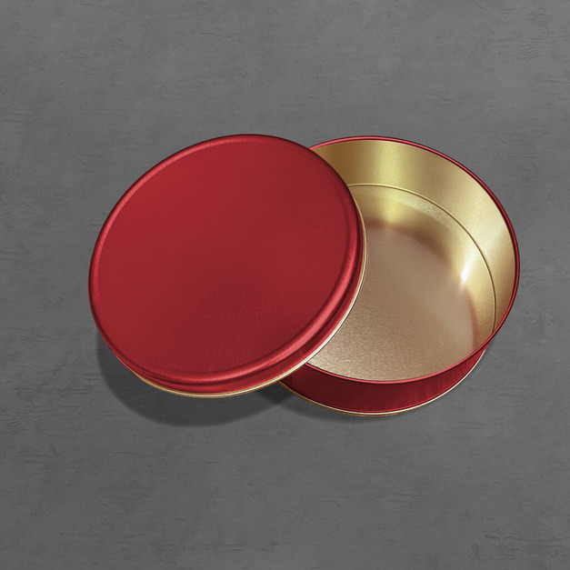 〔圓鐵盒_(Ø)直徑15.3cm〕- 非凡洋紅