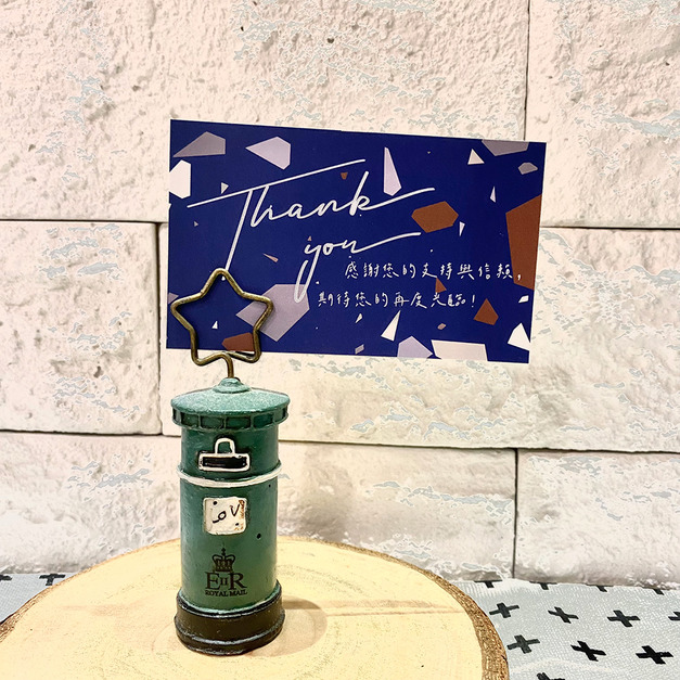 〔謝卡9*5.4cm〕- 藍色大理石