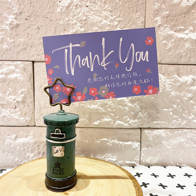 〔謝卡9*5.4cm〕- 藍色花園