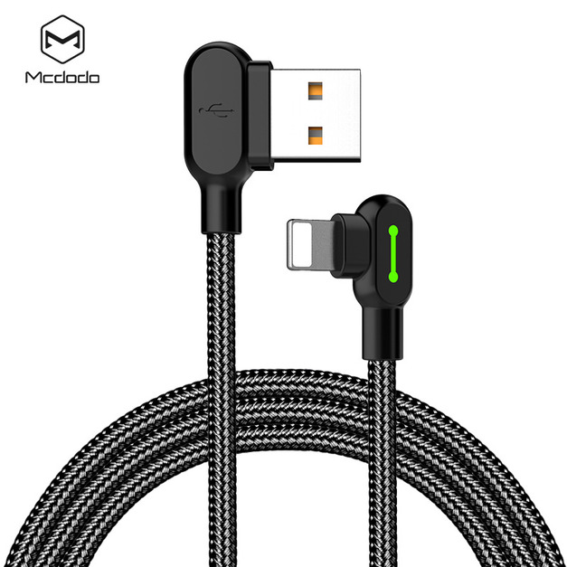 麥多多 USB Lightning 蘋果 300公分 彎頭充電線