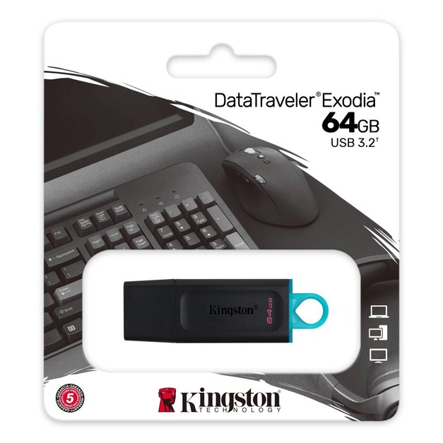 Kingston 金士頓 DataTraveler Exodia USB 3.2 Gen1 隨身碟 64GB