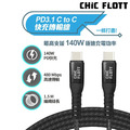 CHIC FLOTT 140W PD3.1 USB-C to C 150cm 快充傳輸線(CF01)_4