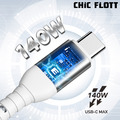 CHIC FLOTT 140W PD3.1 USB-C to C 150cm 快充傳輸線(CF01)_7