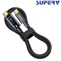 SuperV RT100 100W Type-C to C 數顯快速充電線(120cm)_3