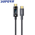 SuperV RT100 100W Type-C to C 數顯快速充電線(120cm)_4