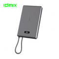 idmix 自帶USB-C線 磁吸無線充行動電源Q10L_5