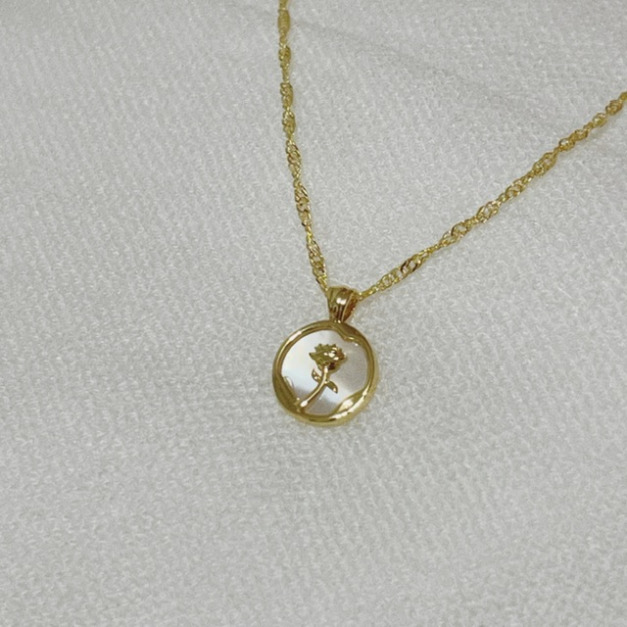 花朵貝殼項鍊