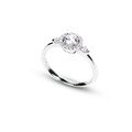 925純銀｜圓形鋯石鑽戒 ZR191_2