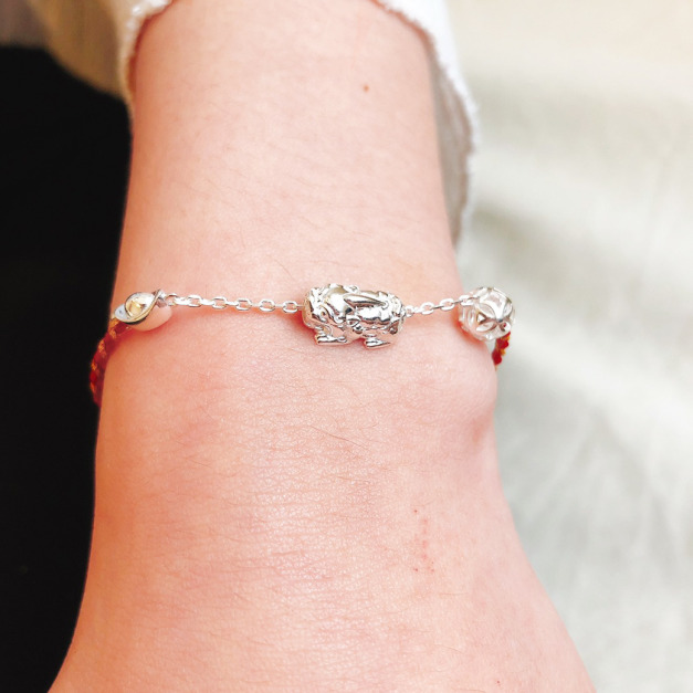 925純銀｜發財一直來幸運紅線手鍊 HL0273B01