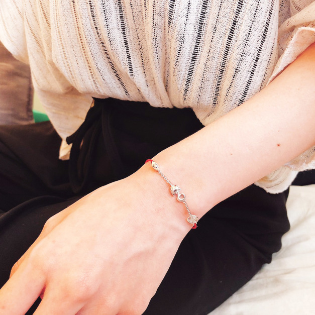 925純銀｜好運狐狸紅線手鍊 HL0277B01