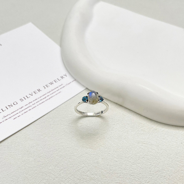 925純銀｜三生三石承諾戒指 r9723