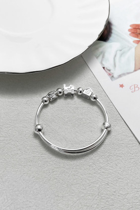 999足銀｜夢想版小孩伸縮手環 b9668B