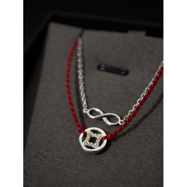 925純銀｜源源正財紅線手鍊 HL0259B02