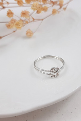 手作｜戀心相扣純銀戒指
